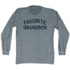 Favorite Grandson Adult  Tri-Blend Long Sleeve T-shirt by Tribe Lacrosse
