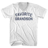 Favorite Grandson Adult Cotton V-neck T-shirt by Tribe Lacrosse