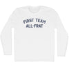 First Team All-Frat Adult Cotton Long Sleeve T-shirt by Tribe Lacrosse