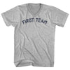 First Team Adult Cotton V-neck T-shirt by Tribe Lacrosse