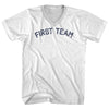 First Team Adult Cotton V-neck T-shirt by Tribe Lacrosse