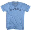 Flamerica Adult Tri-Blend V-neck T-shirt by Tribe Lacrosse