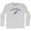 Fleetwood Running Track Winged Foot-Adult Cotton Long Sleeve T-shirt by Tribe Lacrosse