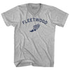 Fleetwood Running Track Winged Foot-Adult Cotton V-neck T-shirt by Tribe Lacrosse