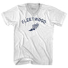 Fleetwood Running Track Winged Foot-Adult Cotton V-neck T-shirt by Tribe Lacrosse