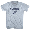 Forest Running Track Winged Foot-Adult Tri-Blend V-neck T-shirt by Tribe Lacrosse