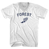 Forest Running Track Winged Foot-Adult Cotton V-neck T-shirt by Tribe Lacrosse
