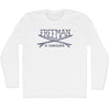 Freeman Surf Break Crossed Surf Board Surfing Destination Adult Cotton Long Sleeve T-Shirt by Tribe Lacrosse