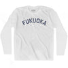 Fukuoka Vintage City Adult Cotton Long Sleeve T-shirt by Ultras