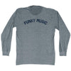 Funky Music Adult Tri-Blend Long Sleeve T-shirt by Tribe Lacrosse