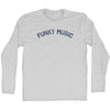Funky Music Adult Cotton Long Sleeve T-shirt by Tribe Lacrosse