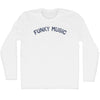 Funky Music Adult Cotton Long Sleeve T-shirt by Tribe Lacrosse