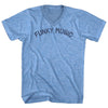 Funky Music Adult Tri-Blend V-neck T-shirt by Tribe Lacrosse