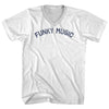 Funky Music Adult Cotton V-neck T-shirt by Tribe Lacrosse
