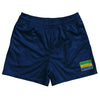 Gabon Country Heritage Flag Rugby Shorts Made In USA by Rugby Shorts