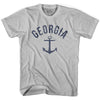 Georgia State Anchor Home Cotton Adult T-shirt by Ultras