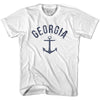 Georgia State Anchor Home Cotton Womens T-shirt by Ultras