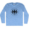 Germany Eagle Deutschland Soccer 4 World Cups Adult Tri-Blend Long Sleeve T-shirt by Tribe Lacrosse