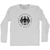 Germany Eagle Deutschland Soccer 4 World Cups Adult Cotton Long Sleeve T-shirt by Tribe Lacrosse