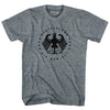 Germany Eagle Deutschland Soccer 4 World Cups Adult Tri-Blend T-shirt by Tribe Lacrosse