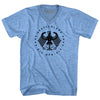 Germany Eagle Deutschland Soccer 4 World Cups Adult Tri-Blend V-neck T-shirt by Tribe Lacrosse