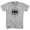 Germany Eagle Deutschland Soccer 4 World Cups Adult Cotton V-neck T-shirt by Tribe Lacrosse