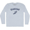 Gianyar Running Track Winged Foot Adult Tri-Blend Long Sleeve T-shirt by Tribe Lacrosse