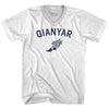 Gianyar Running Track Winged Foot Adult Tri-Blend V-neck T-shirt by Tribe Lacrosse