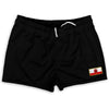 Gibraltar Country Heritage Flag Shorty Short Gym Shorts 2.5" Inseam Made In USA by Shorty Shorts