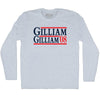 Gilliam Gilliam 08 Election Custom Election Two Names and Year Adult Tri-Blend Long Sleeve T-shirt by Tribe Lacrosse