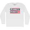 Gilliam Gilliam 08 Election Custom Election Two Names and Year Adult Cotton Long Sleeve T-shirt by Tribe Lacrosse