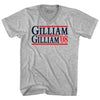 Gilliam Gilliam 08 Election Custom Election Two Names and Year Adult Cotton V-neck T-shirt by Tribe Lacrosse