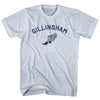 Gillingham Running Track Winged Foot Adult Tri-Blend T-shirt by Tribe Lacrosse