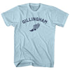 Gillingham Running Track Winged Foot Adult Cotton T-shirt by Tribe Lacrosse