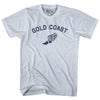 Gold Coast Running Track Winged Foot Adult Tri-Blend T-shirt by Tribe Lacrosse
