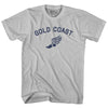 Gold Coast Running Track Winged Foot Adult Cotton T-shirt by Tribe Lacrosse