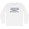 Gordons Pond Surf Break Crossed Surf Board Surfing Destination Adult Cotton Long Sleeve T-Shirt by Tribe Lacrosse