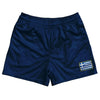 Greece Country Heritage Flag Rugby Shorts Made In USA by Rugby Shorts