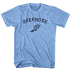 Greenock Running Track Winged Foot Adult Tri-Blend T-shirt by Tribe Lacrosse