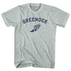 Greenock Running Track Winged Foot Adult Tri-Blend T-shirt by Tribe Lacrosse