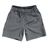 Pinstripes Athletic Running Fitness Exercise Shorts 7" Inseam Shorts Made In USA by Tribe Lacrosse