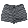 Pinstripes Shorty Short Gym Shorts 2.5" Inseam Made In USA by Tribe Lacrosse