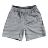 Pinstripes Athletic Running Fitness Exercise Shorts 7" Inseam Shorts Made In USA by Tribe Lacrosse