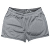 Pinstripes Shorty Short Gym Shorts 2.5" Inseam Made In USA by Tribe Lacrosse