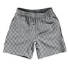 Pinstripes Athletic Running Fitness Exercise Shorts 7" Inseam Shorts Made In USA by Tribe Lacrosse