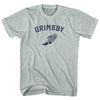 Grimsby Running Track Winged Foot Adult Tri-Blend T-shirt by Tribe Lacrosse