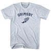 Grimsby Running Track Winged Foot Adult Tri-Blend T-shirt by Tribe Lacrosse
