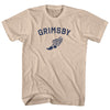 Grimsby Running Track Winged Foot Adult Cotton T-shirt by Tribe Lacrosse
