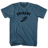 Grimsby Running Track Winged Foot Adult Cotton T-shirt by Tribe Lacrosse