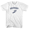 Grimsby Running Track Winged Foot Adult Cotton T-shirt by Tribe Lacrosse